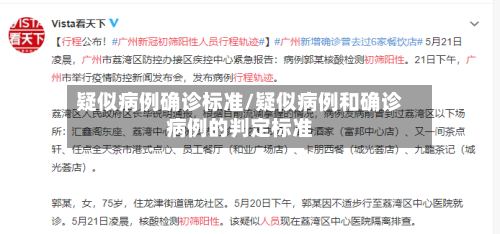 疑似病例确诊标准/疑似病例和确诊病例的判定标准